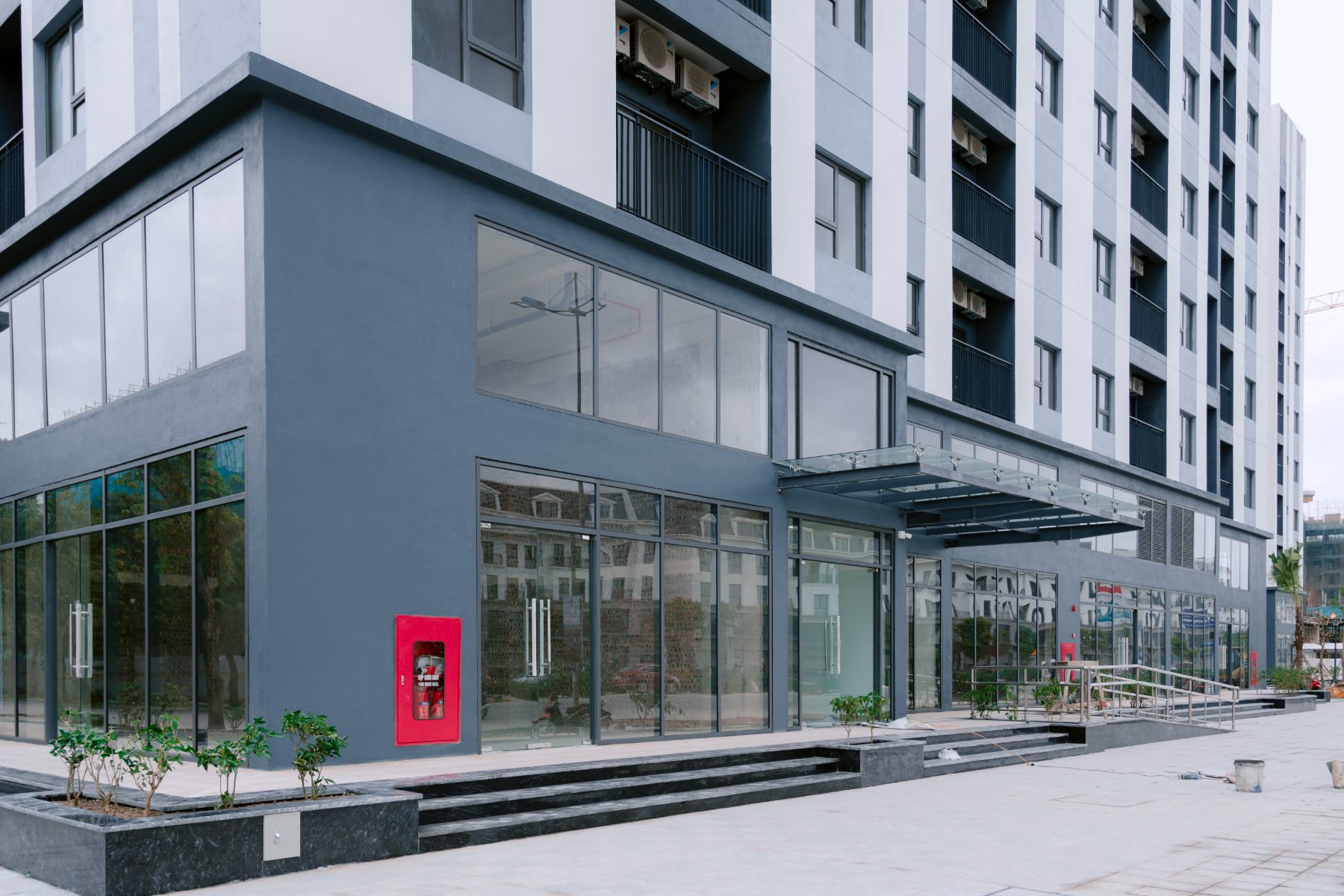 Phối cảnh tổng thể Shophouse Khối Đế Happy Home Thanh Hóa